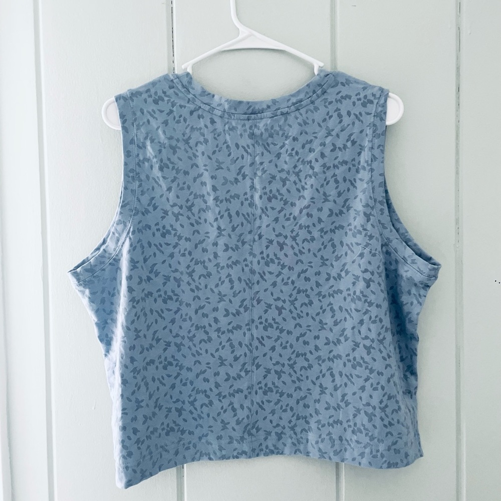 NWT All in Motion Boxy Fit Sleeve Crop Top / XXL / Gray-Blue - Picture 2 of 5